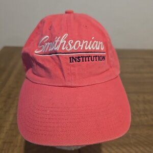 SMITHSONIAN INSTITUTION PINK STRAPBACK CAP Dad HAT Adjustable Embroidered